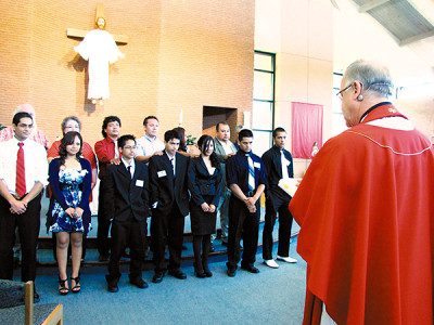 JACKSON – A confirmation celebration at St. Therese Parish from 2013. (All photos file photos from the Office of Hispanic Ministry)