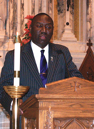 Benjamin Crump speaks during the Martin Luther King, Jr. memorial service.