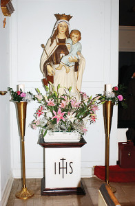 This statue stands inside the Carmelite monastery in Jackson. 
