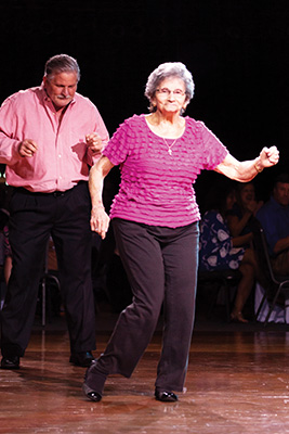Delores Coomes and her dance partner Vic Goodwin at the Dancing with the Vicksburg Stars competition. (Photos by Emily Tillman Donovan)