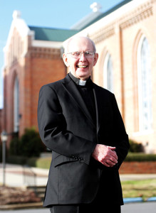 Father Frank Cosgrove retired at the end of January after 11 years as pastor of Meridian St. Patrick and St. Joseph parishes. He resides at St. Catherine's Village in Madison. (Photo courtesy of The Meridian Star)