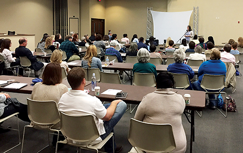 Almost 80 people attended a one-day human trafficking workshop at Christ United Methodist Church in Jackson. Organizers hope to use the awareness to spur action on the issue (Photos courtesy of Debb Tubbs) 