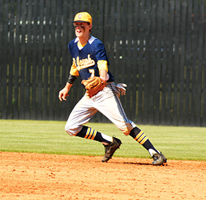 Russell Paterson, who just graduated, transferred in as a junior from Texas. He played second base.