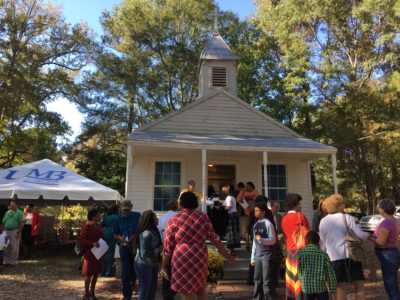 Cranfield St. John the Baptist mission is a country church, often the Sunday home to Louisiana Catholics who are visiting nearby hunting camps. 