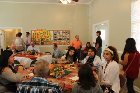 Members of the Gonzalez, Ricon and Garcia families at the luncheon