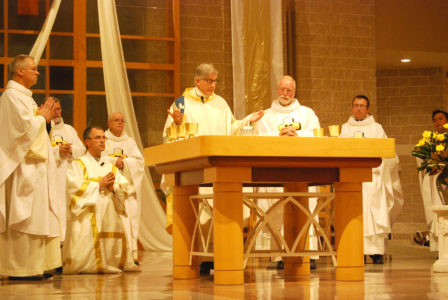 Bishop Joseph Kopacz celebrated Mass for the 50th anniversary of Christ the King Parish. 