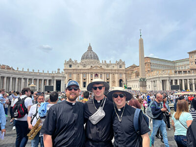 Diocesan seminarians witness history in Rome